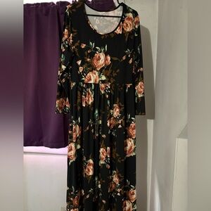 Floral Long Sleeve Dress Brand New